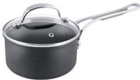 Jamie Oliver By Tefal H9022344 Hard Anodised Non-stick Saucepan With Lid - 18cm Jamie Oliver By Tefal H9022344 Hard Anodised Non-stick Saucepan With Lid - 18cm