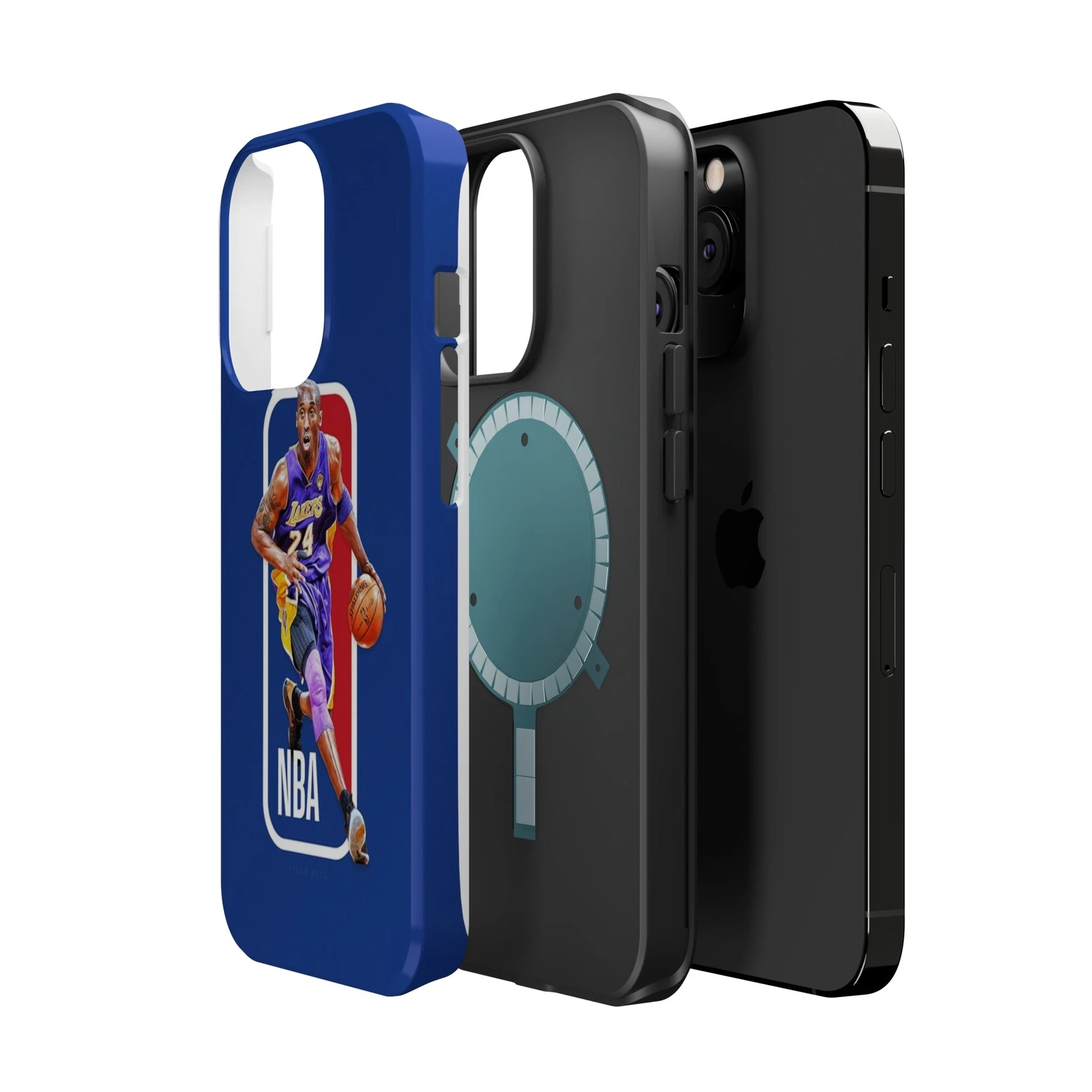 Kobe Bryant NBA Logo, Black Mamba Phone Case