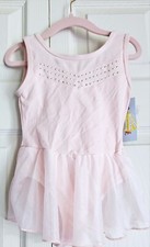 Cat  Jack XS 4/5 Pink Dance Ballet Leotard w/ Cross Back Straps  Lace Skirt