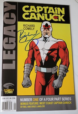 Captain Canuck LEGACY #1 (2006) Signed by Creator Richard Comely + COA NM