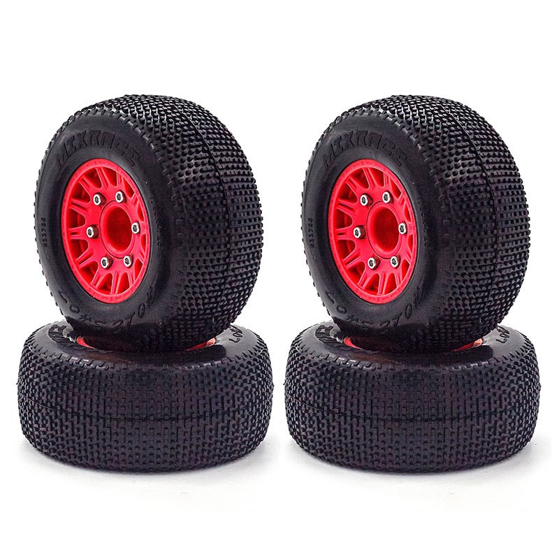 4x 12/14/17mm Hub Wheel Rim Tires Off-Road Tyres for Huanqi 