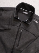 Hi Tec Thermo Full Zip Jacket Large Mens Black Warm Pockets Cozy Fall Winter