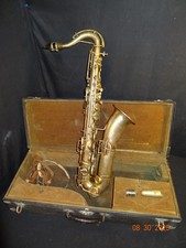 ANTIQUE 1921 MARTIN ELKHART SILVER PLATED BRASS C MELODY SAXOPHONE 29238