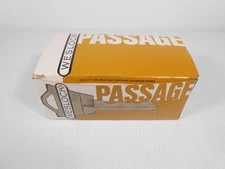 Vintage Weslock Passage #800REG AB×AB Door Knob Set. Antique Brass Finish. NOS