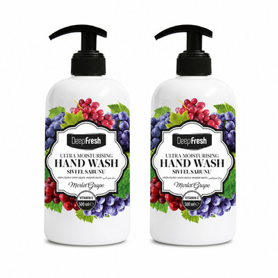 DEEPFRESH Garden Series Liquid Soap Merlot Grape 500ml 2-Pack