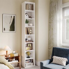 Ebern Designs Narielle 11.8"W Narrow Bookcase - 8 Tier (Sold out on Wayfair)