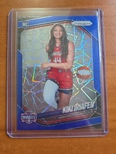 2025 Prizm WNBA - Rookie Variation Kiki Iriafen #149 Blue Velocity Prizm (RC)