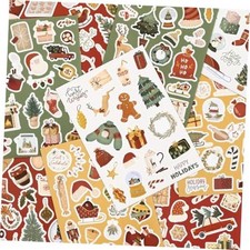 Large Set of 400 Holiday Stickers for Kids - Christmas