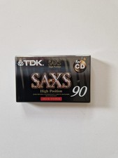TDK SA-XS 90 " red reels " Leerkassett ( rote Laufr&auml;der und goldene Schrauben )
