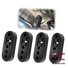 4" EPDM 12mm Hole 4.25" Exhaust Hanger - Adjustable Muffler Shock - 4pcs