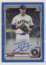 2020 Bowman Draft Chrome Picks Blue Wave Refractor 147/150 Tyler Brown Auto 0l1