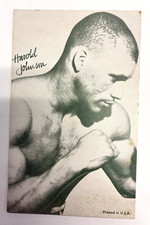 A5 HAROLD JOHNSON Penny Arcade Card 1947-1966 Boxer Exhibit Supply Company