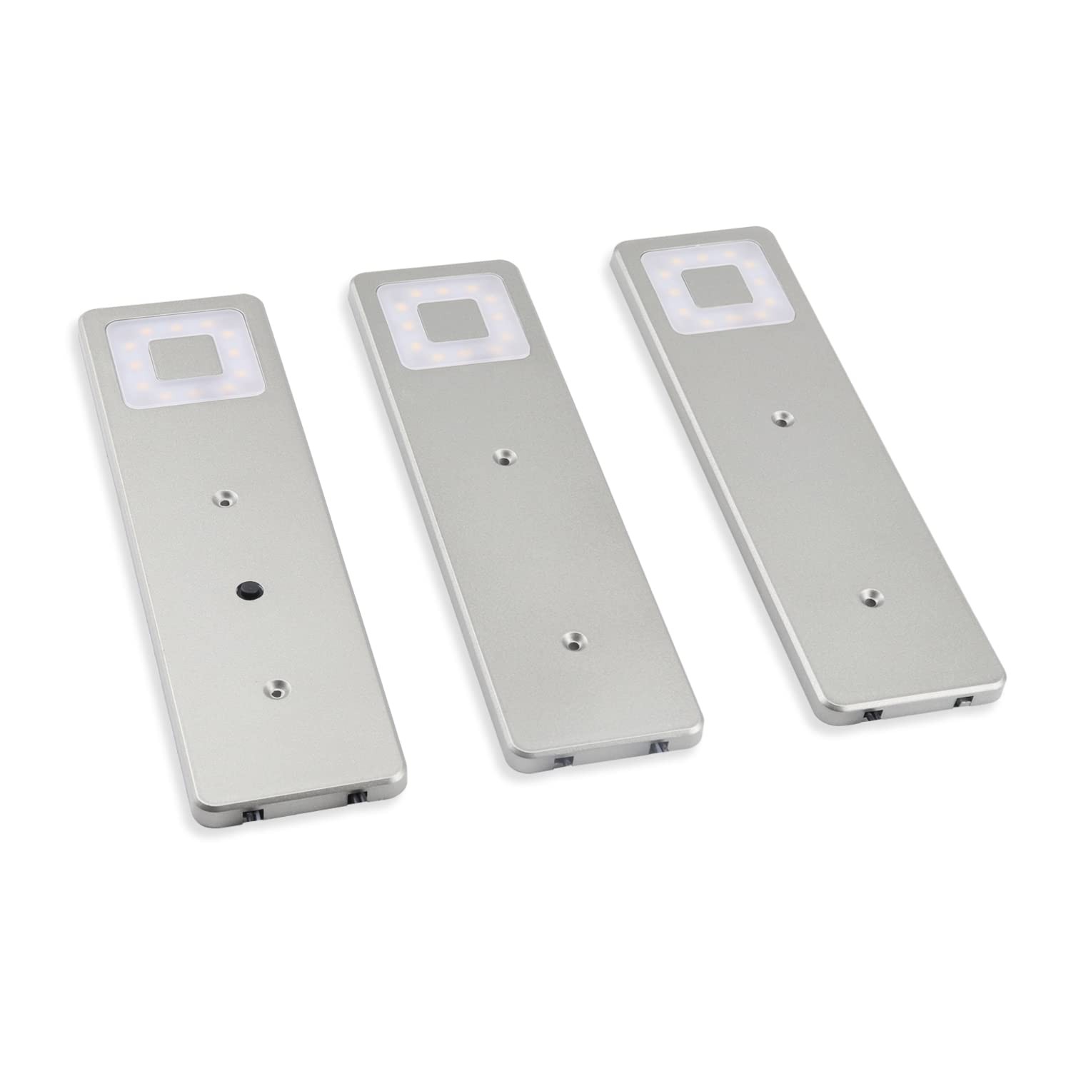 Set de 3 spots LED pour meuble de cuisine 12V 4000K blanc chaud Lumina