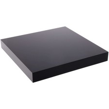 Plymor Black Polished Acrylic Square Display Block, 1" H x 8" W x 8" D