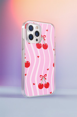 Handyhülle Valentinstag rosa Kirsche Schleife Streifen süß für iPhone 17 Galaxy 24