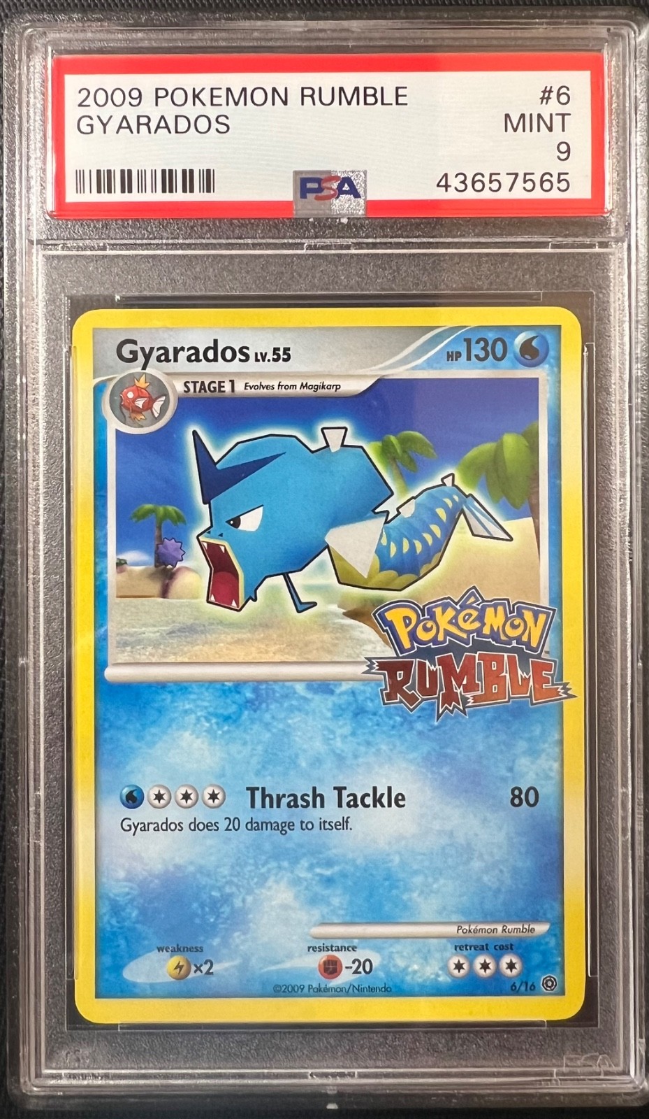 2009 Pokemon Pokemon Rumble Gyarados 6/16 PSA 9