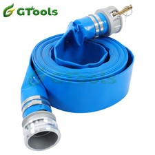 Pool Backwash Hose Reinforced PVC Lay Flat Water Discharge Pump Hoses 3"x50FT
