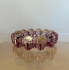 Vintage Anchor Hocking Boopie Bubble Glass Ashtray/Trinket Dish MCM - Pink - EUC