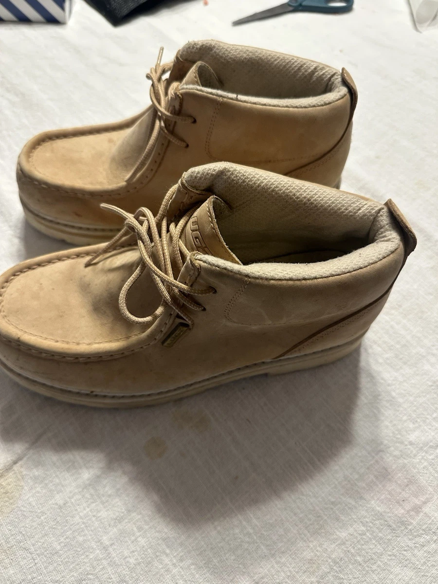 Lugz‎ Wallabee Chukka Boots Mens 4.5 Tan Leather Chunky Platform BSR2N752 Lugz Beige Boots for Men for Sale | Shop New & Used Men main image 4