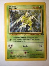 Pokémon TCG Scyther Jungle Rare 26/64 1999 70 HP Ken Sugimori Unlimited