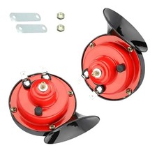 2 PCS 300DB Super Loud Train Horn, 12V Waterproof Electric Snail Double Horn,