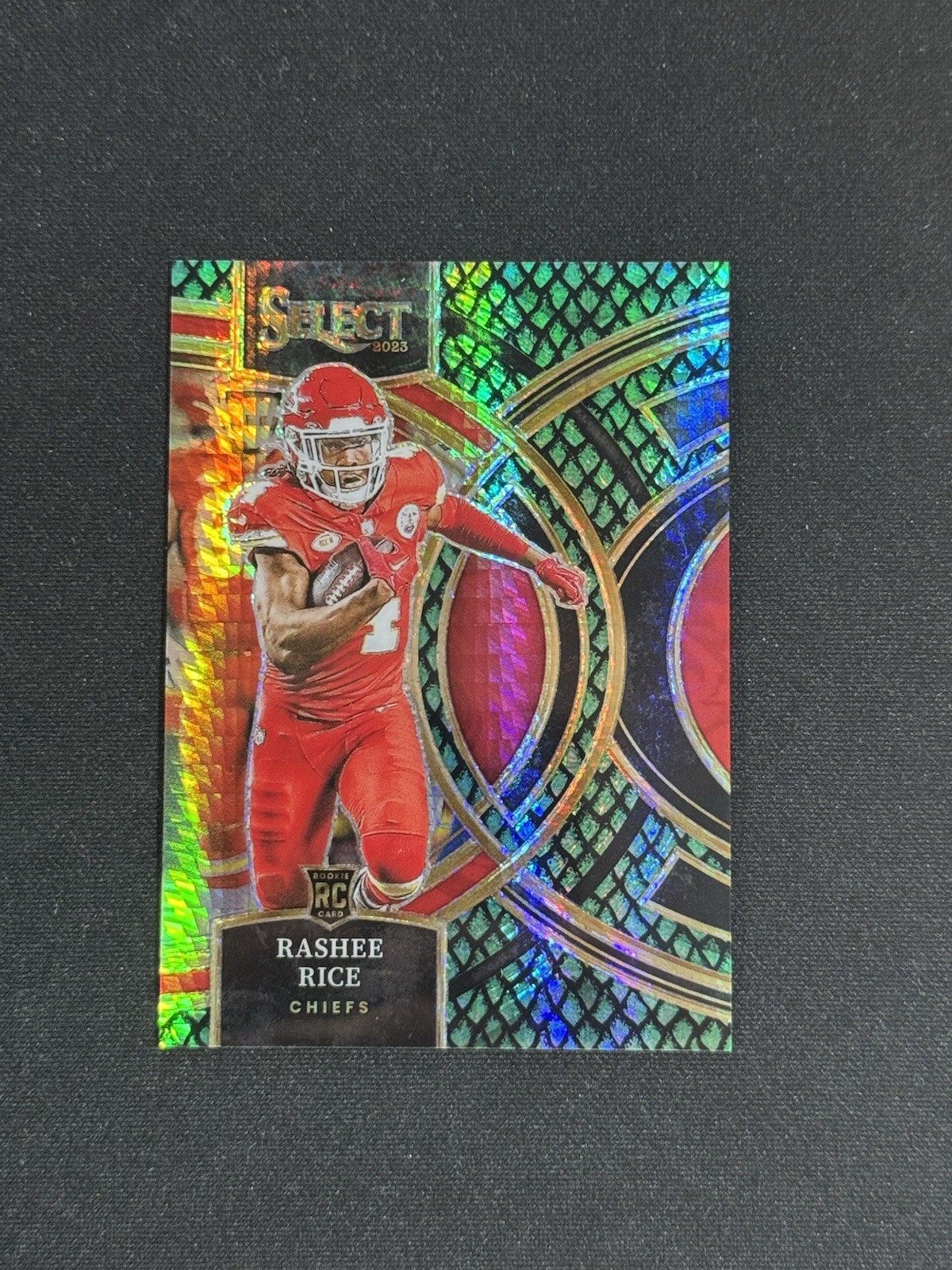 2023 Select Rashee Rice RC Rookie Dragon Scale / 70 #132 Kansa City Chiefs