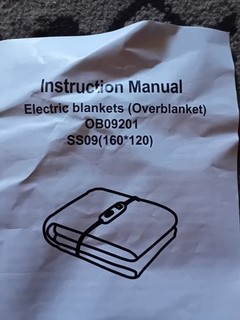 electric over blanket