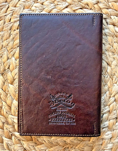 Colonel Littleton - No. 23 Pocket Journal - Brown Steerhide Leather - USA “KMK”