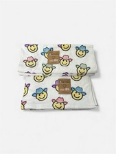 3 PC Deborah Connolly Towel Set Bath Towel 2 Hand Towels Smiley Face Cowboy NEW