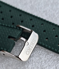 CINTURINO TROPIC  SILICONE VERDE AM DIVER - SEIKO DIVER AFTERMARKET TROPIC STRAP