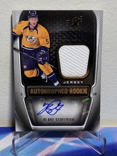 2011-12 Upper Deck SPX Hockey BLAKE GEOFFRION #188 ROOKIE JERSEY AUTO SP 388/799