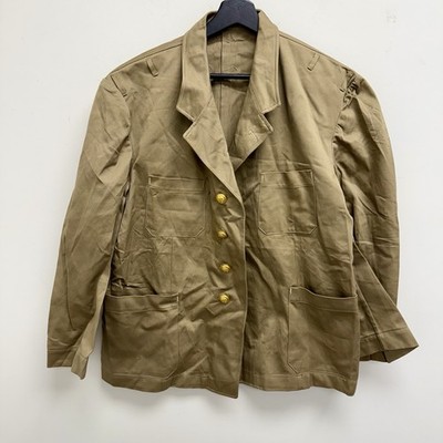 ジャケット・アウター 50s French Military Shawl Collar Coat Indochina War 1950s French Navy Uniform Coat Khaki Deadstock | eBay