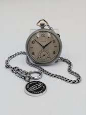 Cyma Analog Mechanical Manual Men Oh Completed Pocket Watch Smo Seco Vintage