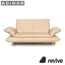 Koinor Rossini Leder Zweisitzer Creme Sofa Couch Funktion