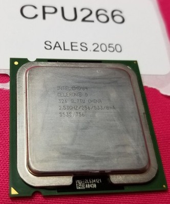 CPU266 - Intel Celeron D SL7TU LGA775 CPU Processor 2.53 GHz - Used