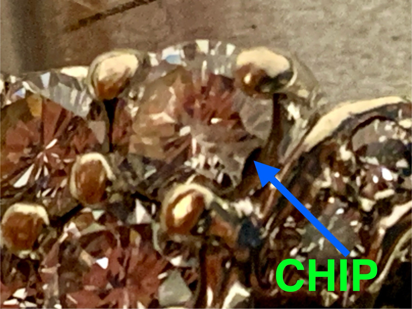 Diamond Ring Cluster Solid 14k White Gold Vintage… - image 18