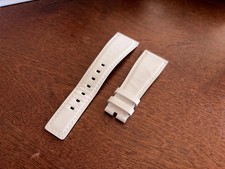 Genuine OEM Bell  Ross BRS 24/18mm White Patent Leather Watch Strap Size L NEW