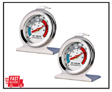 2 Pack Refrigerator Freezer Thermometer Large Dial Thermometer