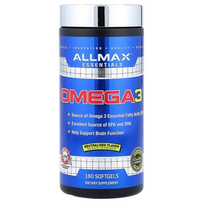 Essentials, Omega-3, 180 Softgels