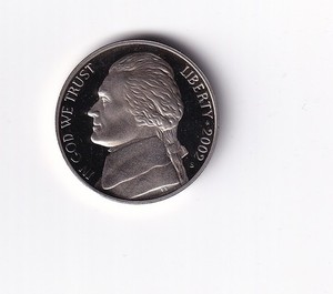 2002 S Proof Jefferson Nickel 5c Coin from Proof Set #568