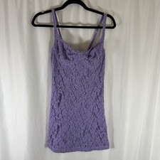 Urban Outfitters Mini Dress Women's Large Purple Lace Underwired Strappy Short