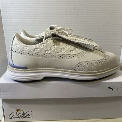 PUMA Arnold Palmer Royale Wingtip Golf Shoes Ivory/Zen Blue/White 8.5 New!
