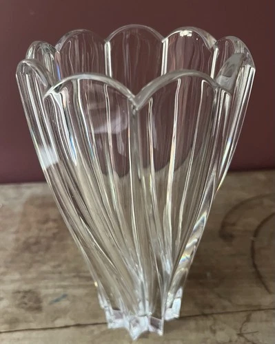 Vintage Marquise by Waterford WindFlower Crystal Vase 8" Made in Germany