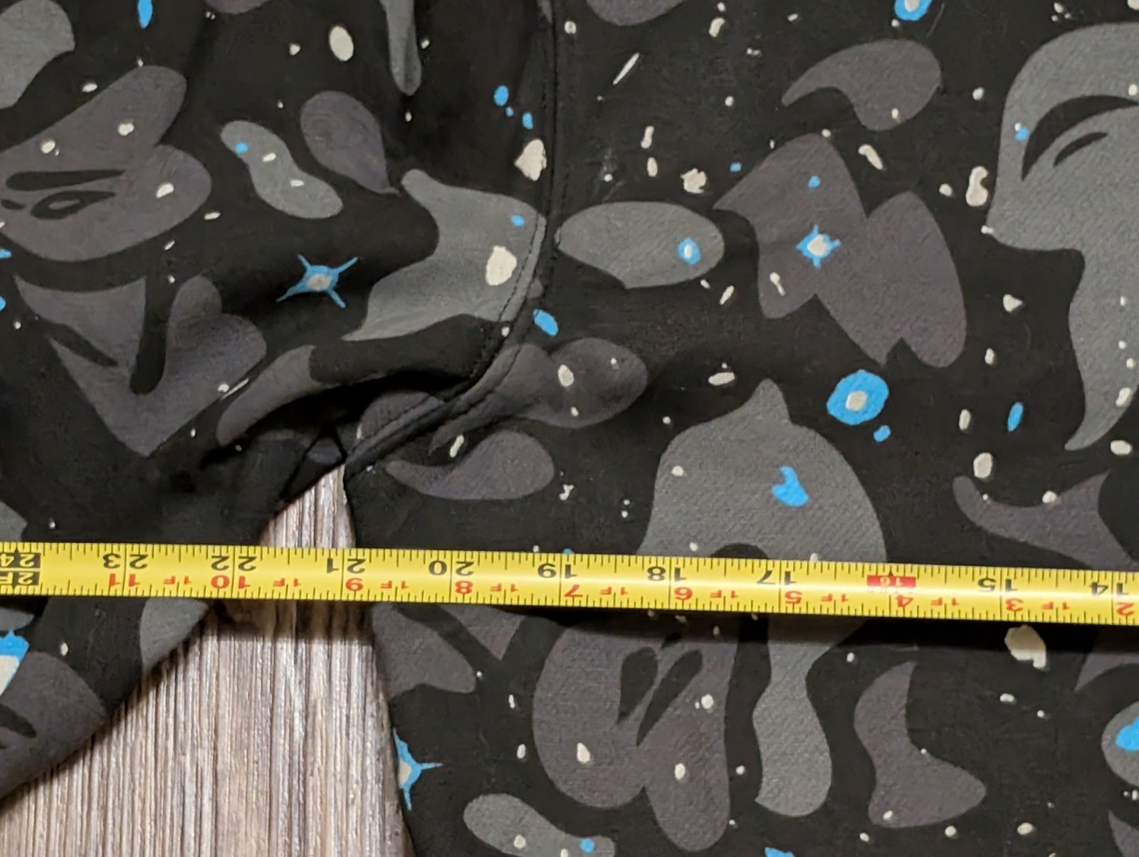 A Bathing Ape Hoodie Mens Large Gray Space Camo Shark Full Zip WGM Tiger Bape thumbnail 11