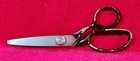 Vintage 7 inch Pinking Scissors Black Handle from Japan — photo 1