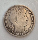 1897 50c Barber Half Dollar Coin