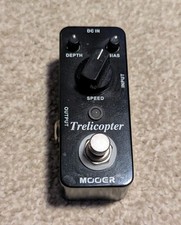 Mooer Micro Series Trelicopter Optical Tremolo Guitar Effects Pedal 