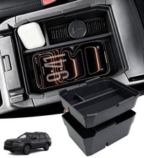 Double Layer Center Console Organizer Tray for Subaru Outback 2026 Black