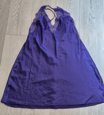Victoria's Secret Y2K Purple Lace Chemise Sleepwear Size Large