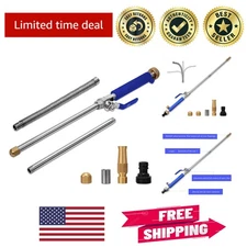 Blue Stainless Steel Power Washer Wand – 3 Nozzles for Ultimate Cleaning Power